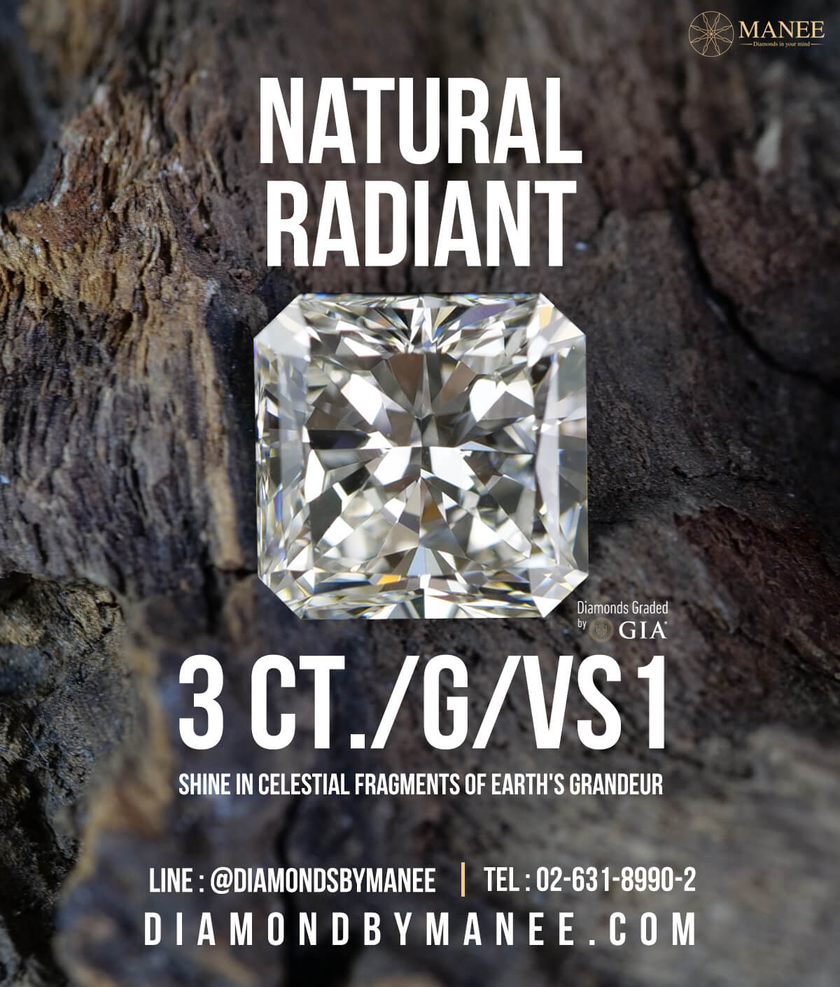 เพชร Radiant 3การัตคัดสรรมาจากธรรมชาติ